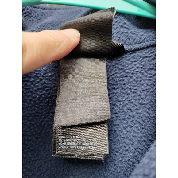 The North Face Jacket Youth Small 7/8 Blue Black Denali Polartec Fleece Full Zip - Picture 3 of 6